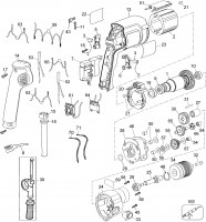 Dewalt DW246-XW Rotary Drill Spare Parts Type A1
